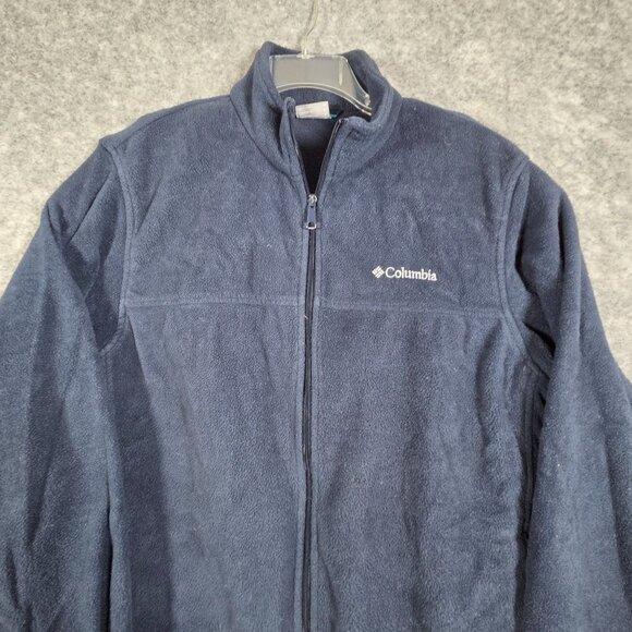 Columbia Men's Long Sleeve Zip Up Fleece Jacket Blue Size XL - Picture 2 of 9